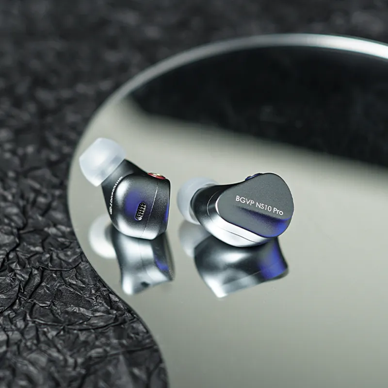 BGVP NS10 Pro 8BA+2DD Hybrid Drive Unit In Ear Wired Monitor Earphone With 2-in-1 Replaceable Plug MMCX Cable IEM 官网产品图