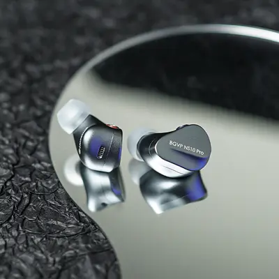 BGVP NS10 Pro 8BA+2DD Hybrid Drive Unit In Ear Wired Monitor Earphone With 2-in-1 Replaceable Plug MMCX Cable IEM 官网产品图