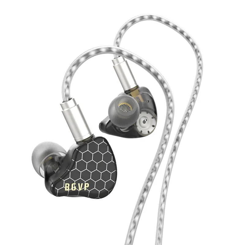 BGVP Scale 2DD In Ear Monitor Earphone 6D Sound Effects Gaming Headset HiFi Wired Bass Stereo Earpiece Music IEM 官网产品图
