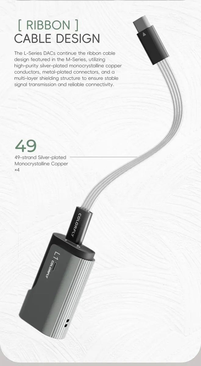 CDA-L1 Portable HiFi Dac Headphone Amp PCM 32bit/768kHz with USB Input and 3.5mm/4.4mm 官网产品图