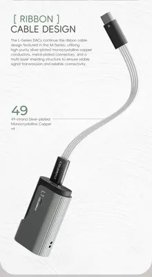 CDA-L1 Portable HiFi Dac Headphone Amp PCM 32bit/768kHz with USB Input and 3.5mm/4.4mm 官网产品图