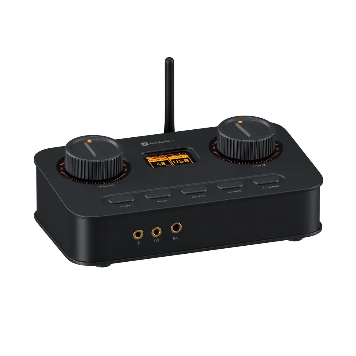 Fosi Audio K7 Desktop DAC Headphone Amplifier 官网产品图