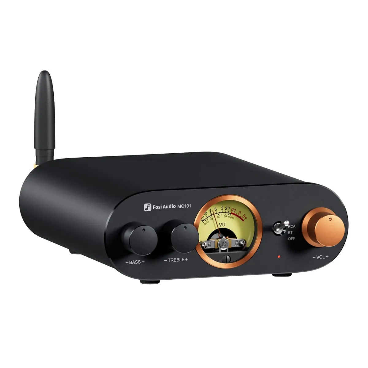 Fosi Audio MC101 VU Meter Stereo Amplifier 官网产品图