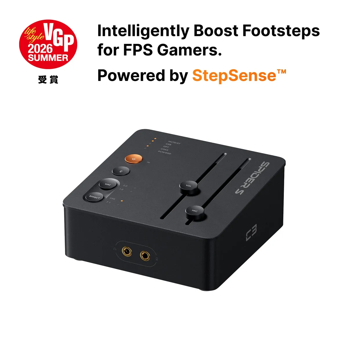 Fosi Audio StepSense C3 Gaming Audio DAC & Headphone Amp 官网产品图