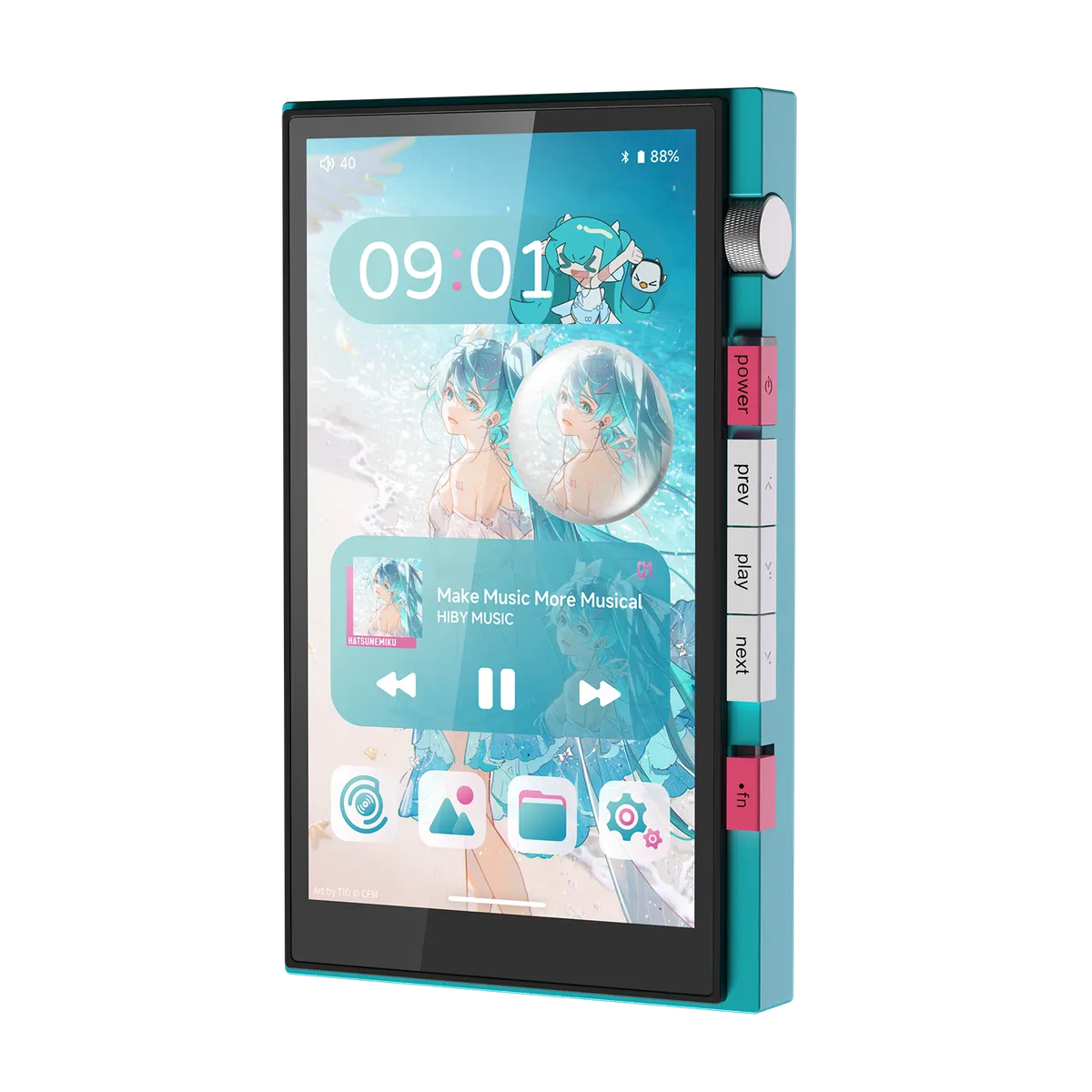 HiBy Digital M500 X Hatsune Miku 官网产品图
