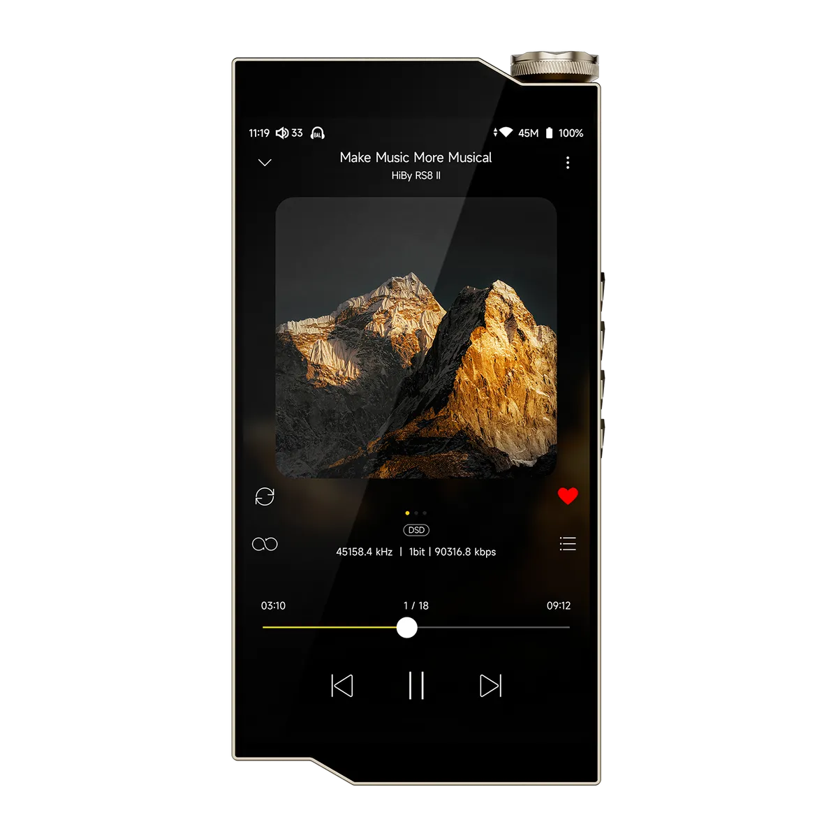 HiBy RS8 II - New Generation Ultra-flagship Portable HiFi DAP 官网产品图