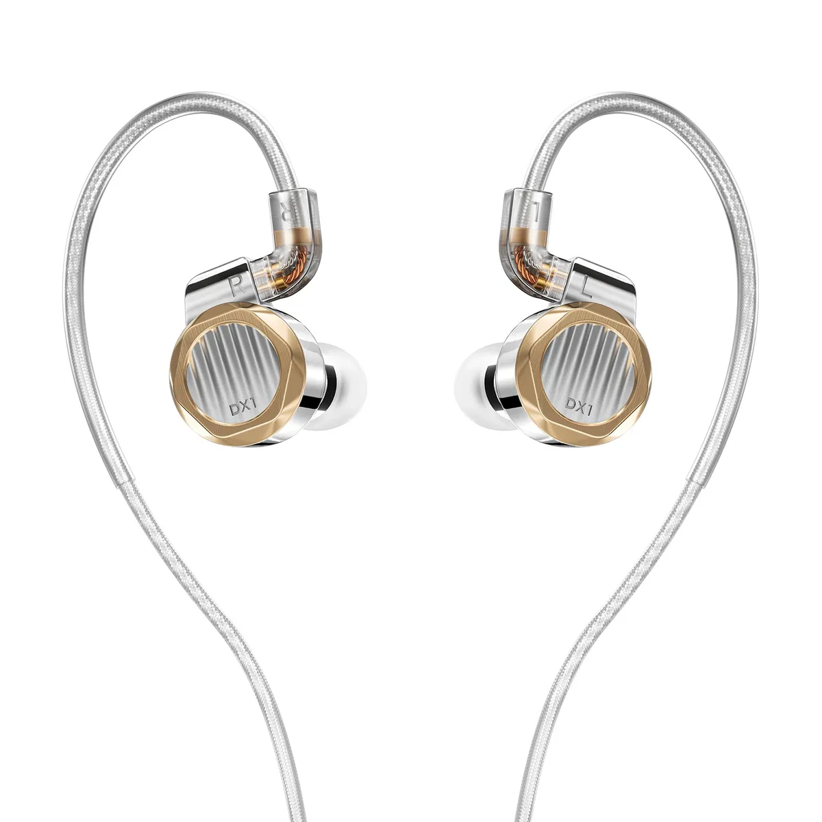 LETSHUOER DX1 11mm Single Dynamic Driver in Ear Monitor HiFi IEM earphones Gaming Earbuds 官网产品图