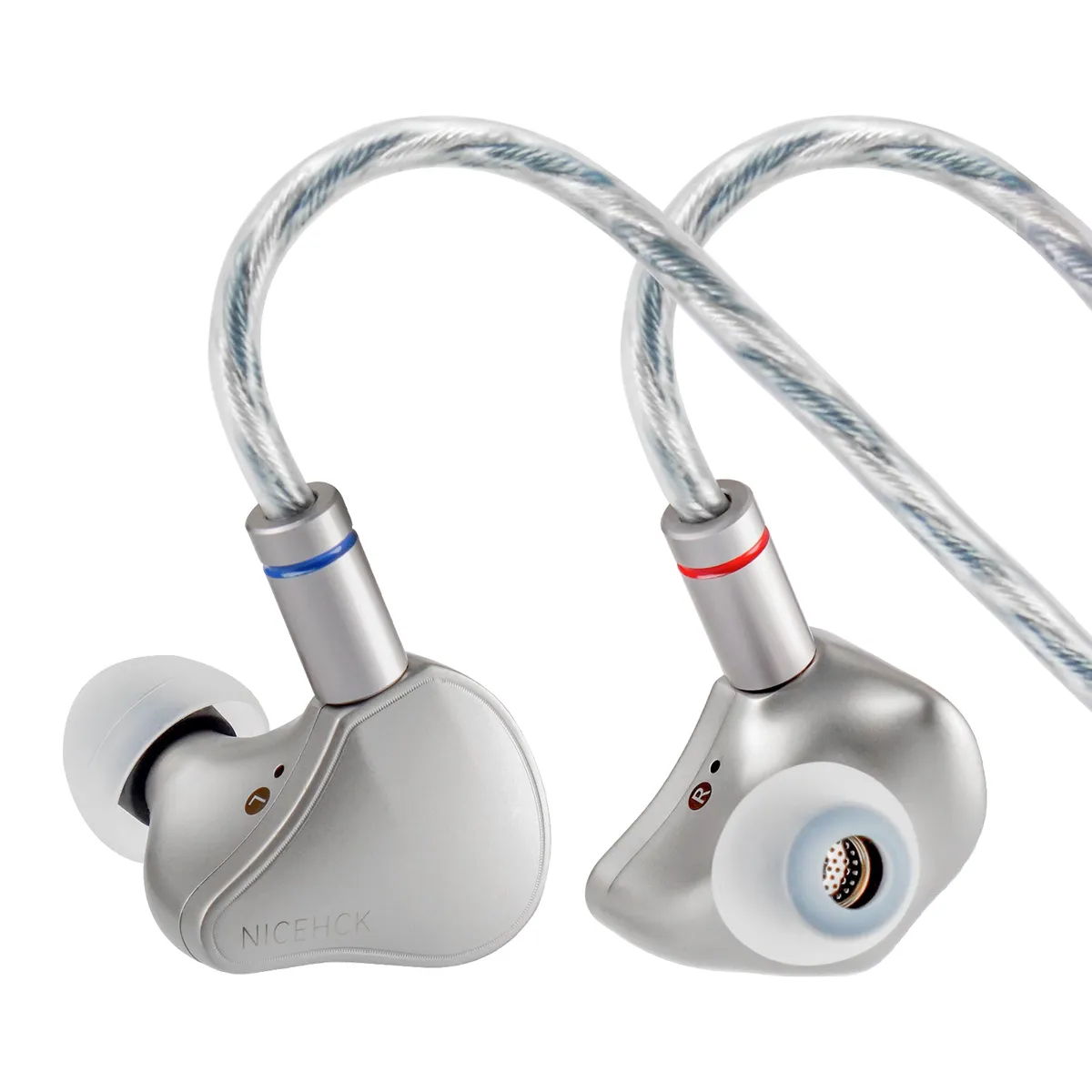 NICEHCK Himalaya In Ear Monitors: 10mm Dual Magnetic Dual Layer CNT Dynamic IEM, HiFi Wired Earbuds, Titanium Alloy Headphones 3-in-1 Plug, 2Pin Detachable Cable Headset 官网产品图