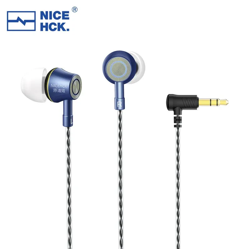 NICEHCK YD520 3.5mm HiFi Wired Earbuds IEM In Ear10mm PET Dynamic Driver Music In Ear Earphone Balanced Vocal Headset HD Microphone IEM 官网产品图